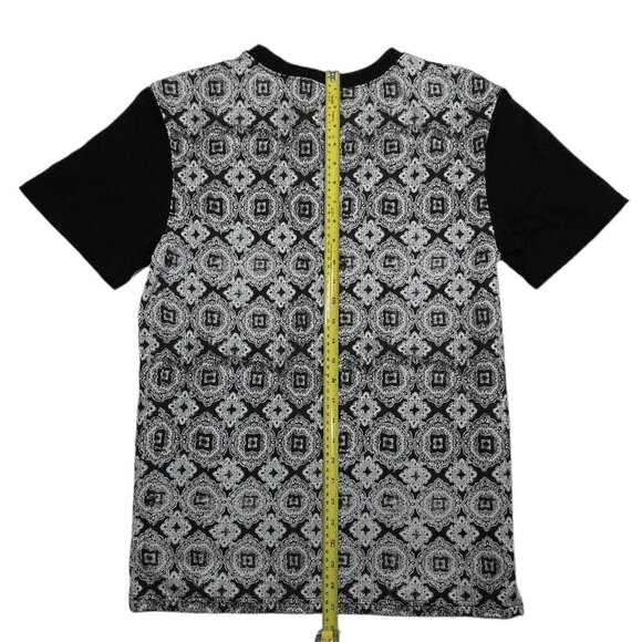 NX3 T-Shirt Side‎ Zips Unisex Sizes AS/AM/AL/ CM/CL/CXL Black & White Print NEW - Picture 13 of 16